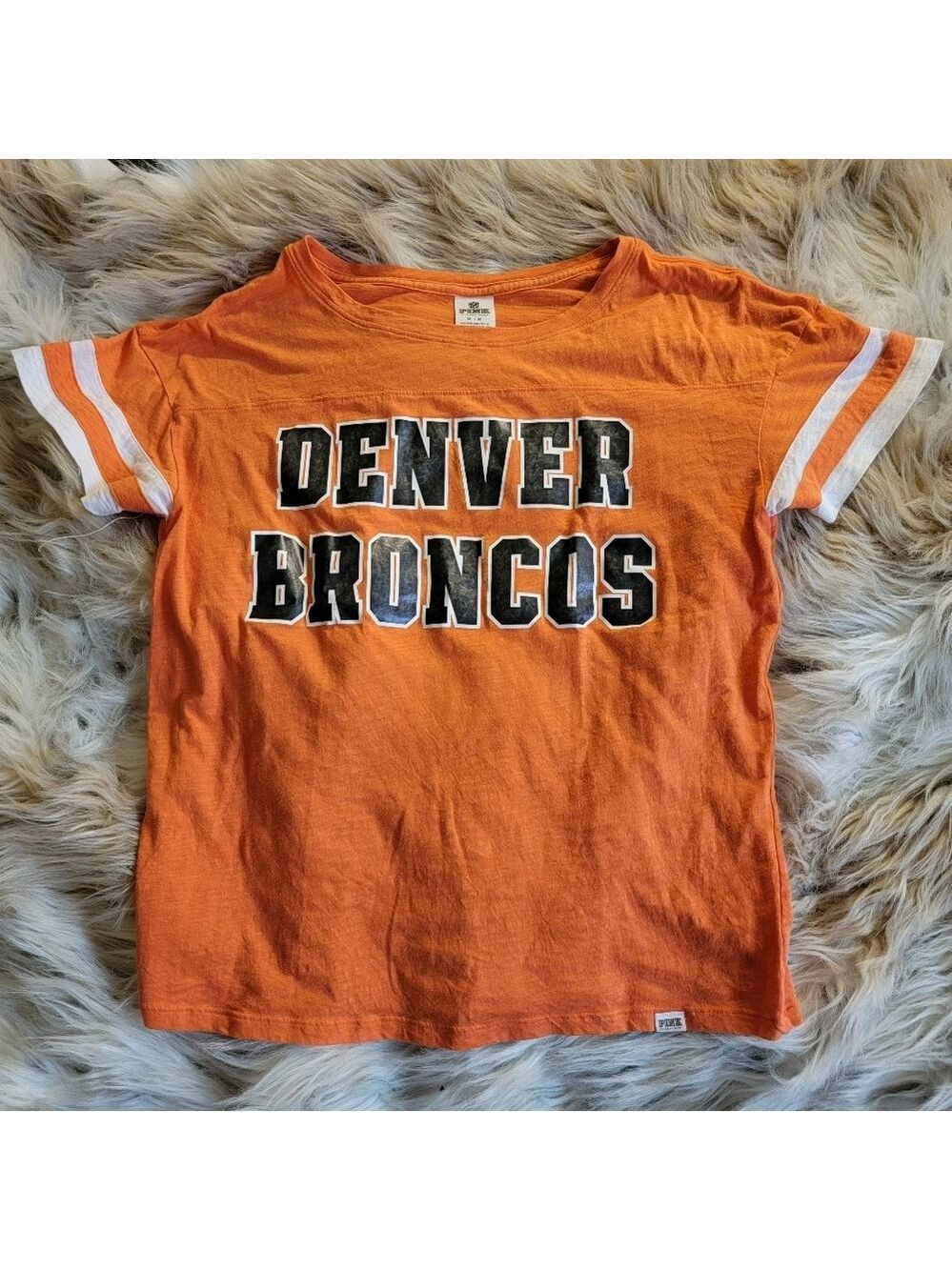 VS Pink Denver Broncos NFL T-Shirt Orange